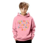 Generisch Sweat à capuche en polaire avec poche, doux, confortable, pour adolescents, veste décontractée, idéale au quotidien, activités sportives en plein air, Rose, 15-16 ans