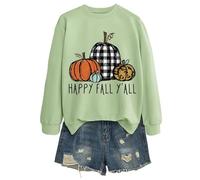 Generisch Sweat à Capuche Femme Oversize Femme Sorcière Halloween Pull Irrégulier Ourlet Ample Tunique Sweatshirts avec Poche Couleur Unie Long Hoodie, Sweat à capuche B2-light Green 1, M