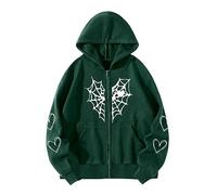 Generisch Sweat à capuche pour adolescents garçons surdimensionnés - Imprimé toile d'araignée Sweat-shirt à capuche équipe Sweat à capuche unisexe Veste de sport Chemise thermique Décontractée