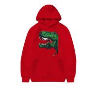 Generisch Sweat à capuche pour enfants avec imprimé dinosaure, sweat à capuche tendance et décontracté avec décoration de poche pour garçons et filles ainsi que vêtements pour tout-petits garçons