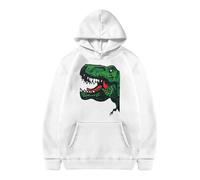 Generisch Sweat à capuche pour enfants avec imprimé dinosaure, sweat à capuche tendance et décontracté avec décoration de poche pour garçons et filles ainsi que vêtements pour tout-petits garçons