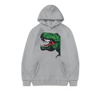 Generisch Sweat à capuche pour enfants avec imprimé dinosaure, sweat à capuche tendance et décontracté avec décoration de poche pour garçons et filles ainsi que vêtements pour tout-petits garçons