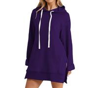 Generisch Sweat à capuche pour femme avec fermeture éclair, pull élégant pour le sport, veste polaire Hilfiger Loisirs Slim Fit Chemisier à manches longues Automne Hiver Veste demi-saison avec cordon