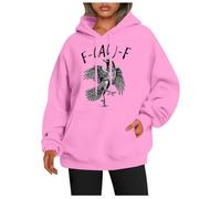 Generisch Sweat à capuche pour femme avec grand imprimé corbeau sur le devant - Sweat à capuche décontracté avec motif d'oiseau mystique - Sweat-shirt streetwear pour un look alternatif, Style_p07