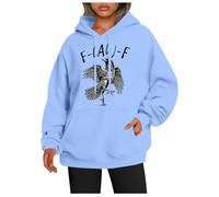 Generisch Sweat à capuche pour femme avec grand imprimé corbeau sur le devant - Sweat à capuche décontracté avec motif d'oiseau mystique - Sweat-shirt streetwear pour un look alternatif, Style_p03