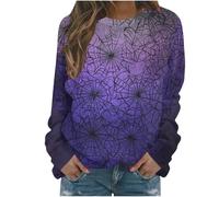 Generisch Sweat à capuche pour femme - Pull d'Halloween avec tête de mort - Vintage - Sorcières graphiques - Chemises en polaire - Pull d'Halloween - Sweat de couverture pour femme - Witch Musée
