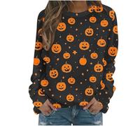 Generisch Sweat à capuche pour femme - Pull d'Halloween avec tête de mort - Vintage - Sorcières graphiques - Chemises en polaire - Pull d'Halloween - Sweat de couverture pour femme - Witch Musée