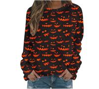 Generisch Sweat à capuche pour femme - Pull d'Halloween avec tête de mort - Vintage - Sorcières graphiques - Chemises en polaire - Pull d'Halloween - Sweat de couverture pour femme - Witch Musée