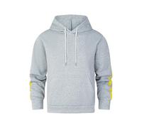 Generisch Sweat à capuche pour homme - Automne et hiver - Sweat à capuche de sport - Confortable et décontracté - Patchwork - Couleur unie, gris, XXL