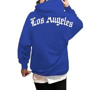 Generisch Sweat à capuche pour homme avec impression de lettre décontractée pour la mode décontractée Sweat-shirt confortable à manches longues, BU1, XL