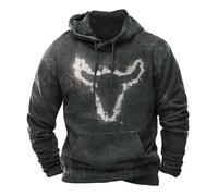 Generisch Sweat à capuche pour homme - Coupe ajustée - Manches longues - Motif imprimé 3D - Sweat à capuche avec poche kangourou - Sportif - Cadeau pour homme