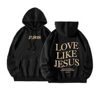 Generisch Sweat à capuche pour homme pour la vie quotidienne, coupe ample, sweatshirts graphiques pour l'hiver, polyvalent, confortable à porter avec des t-shirts, Noir , S