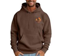 Generisch Sweat à capuche pour hommes Palmiers Imprimé Sweats à capuche avec cordon de serrage Coupe décontractée Sweat à capuche Sweat à capuche doux et aéré Pull d'hiver basique à la mode Veste à