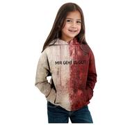 Generisch Sweat à capuche rose pour enfants et hiver thème d'Halloween imprimé sweat à capuche à manches longues chaud et confortable manteau enfant nouveau-né ensemble garçon, lilas, 6-7 ans