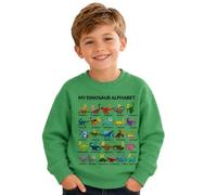 Generisch Sweat à capuche sportif avec imprimé lettre dinosaure pour garçons et filles - Sweat unisexe confortable en polaire douce pour un usage quotidien