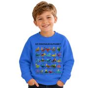 Generisch Sweat à capuche sportif avec imprimé lettre dinosaure pour garçons et filles - Sweat unisexe confortable en polaire douce pour un usage quotidien