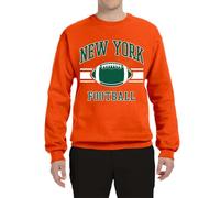 Generisch Sweat à col rond pour les fans de football de la ville ARI Homme Polaire, Orange, S
