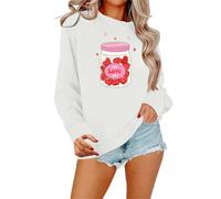 Generisch Sweat Femme Its Fall Yall Citrouille Halloween Léopard Décontracté Manches Longues Pull Chemise Tops Blouse Polaire Cardigan Femme, Blanc., M