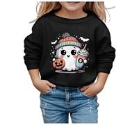 Generisch Sweat pour femme avec imprimé mignon - Col rond - Manches longues - Pour filles - Ne mentent pas, Noir , 5-6 ans