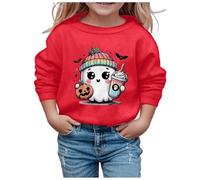 Generisch Sweat pour femme avec imprimé mignon - Col rond - Manches longues - Pour filles - Ne mentent pas, rouge, 9-10 ans