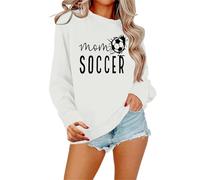 Generisch Sweat pour femme avec inscription « Its Fall Yall » Citrouille Halloween Léopard Décontracté Manches longues Pull Chemise Tops Chemisier Pull Chat, Blanc., M