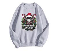 Generisch Sweat pour femme Its Fall Yall avec motif léopard pour Halloween en forme de citrouille comme pull décontracté à manches longues pour la mode d'automne, gris, M