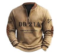 Generisch Sweat-shirt 3D pour homme Impression numérique Street Sports Mode Tendance Sweatshirt Sexy Haut Homme Noir, kaki, 3XL