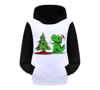 Generisch Sweat-shirt à capuche à manches longues pour fille avec imprimé dinosaure pour enfants et petits aventuriers, autre, 4-5 ans