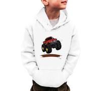 Generisch Sweat-shirt à capuche à manches longues pour garçons et filles - Motif dinosaure - Pour l'hiver - 3-14 ans, Blanc., 11-12 ans