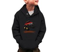 Generisch Sweat-shirt à capuche à manches longues pour garçons et filles - Motif dinosaure - Pour l'hiver - 3-14 ans, Noir , 13-14 ans