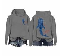 Generisch Sweat-shirt à capuche pour femme avec verset Isaiah graphique - Cardigan en tricot - Motif léopard - Pour femme, gris, M