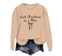 Generisch Sweat-shirt à manches longues avec col rond - Automne/hiver, coupe ample, imprimé graphique amusant, doux, confortable et chaud