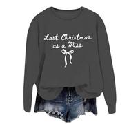 Generisch Sweat-shirt à manches longues avec col rond - Automne/hiver, coupe ample, imprimé graphique amusant, doux, confortable et chaud