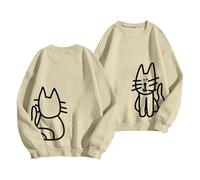 Generisch Sweat-shirt à manches longues pour femme avec inscription « God is Greater Than The Highs and Lows », kaki, XXL