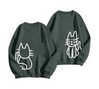 Generisch Sweat-shirt à manches longues pour femme avec inscription « God is Greater Than The Highs and Lows », Vert foncé., XL