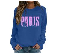 Generisch Sweat-shirt à manches longues pour femme avec inscription « God is Greater Than The Highs and Lows », bleu, M