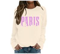 Generisch Sweat-shirt à manches longues pour femme avec inscription « God is Greater Than The Highs and Lows », beige, S