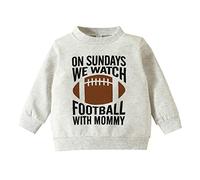 Generisch Sweat-shirt amusant pour bébé garçon fille sur Sundays Watch Football avec papa maman, Gy1., 5-6 ans