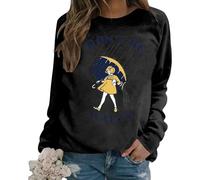 Generisch Sweat-shirt pour femme avec imprimé « Don't be Salty » - Pull à manches longues avec motif humoristique - T-shirt décontracté à col rond avec imprimé déclaration, Stil_k02 Noir, M