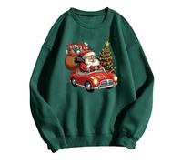 Generisch Sweat-shirt pour femme avec imprimé léopard Its Fall Yall pour Halloween au look décontracté d'automne comme pull à manches longues sans, vert, M