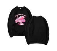 Generisch Sweat-shirt pour femme contre le cancer du sein, t-shirt de sensibilisation au cancer du sein pour femme. En octobre, nous portons des chemises à ruban, Noir , XXL