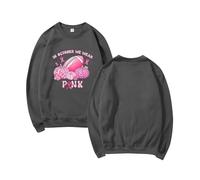 Generisch Sweat-shirt pour femme contre le cancer du sein, t-shirt de sensibilisation au cancer du sein pour femme. En octobre, nous portons des chemises à ruban, gris, XXL