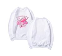 Generisch Sweat-shirt pour femme contre le cancer du sein, t-shirt de sensibilisation au cancer du sein pour femme. En octobre, nous portons des chemises à ruban, Blanc., M
