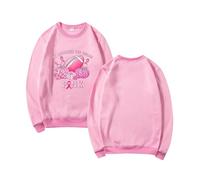 Generisch Sweat-shirt pour femme contre le cancer du sein, t-shirt de sensibilisation au cancer du sein pour femme. En octobre, nous portons des chemises à ruban, Rose, M