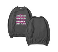 Generisch Sweat-shirt pour femme contre le cancer du sein, t-shirt de sensibilisation au cancer du sein pour femme. En octobre, nous portons des chemises à ruban, gris, 3XL