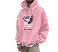 Generisch Sweat-shirt républicain « Freedom Charlie RIP » pour homme « A True Patriot Pray for Charlie » - Sweat à capuche imprimé avec lettre - Hauts graphiques - Confortable - Veste à capuche chaude