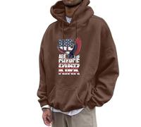 Generisch Sweat-shirt républicain « Freedom Charlie RIP » pour homme « A True Patriot Pray for Charlie » - Sweat à capuche imprimé avec lettre - Hauts graphiques - Confortable - Veste à capuche chaude