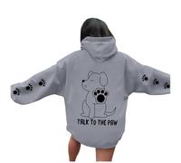 Generisch Sweat-shirts d'automne pour femmes Mode Imprimé thermique Pull graphique Sweats à capuche à manches longues décontracté Mon compte Mes commandes, Gris clair., L