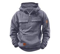 Generisch Sweats à capuche 2026 pour garçons, pull décontracté avec fermeture éclair quart de fermeture, sweat à manches longues pratique pour l'extérieur, sweat-shirt sportif pour jeunes, sweat à