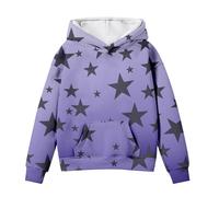 Generisch Sweats à capuche mignons pour adolescentes filles manches longues graphiques étoiles sweatshirts surdimensionnés tombé mignon hauts confortables tenues d'hiver pull pour adolescentes filles